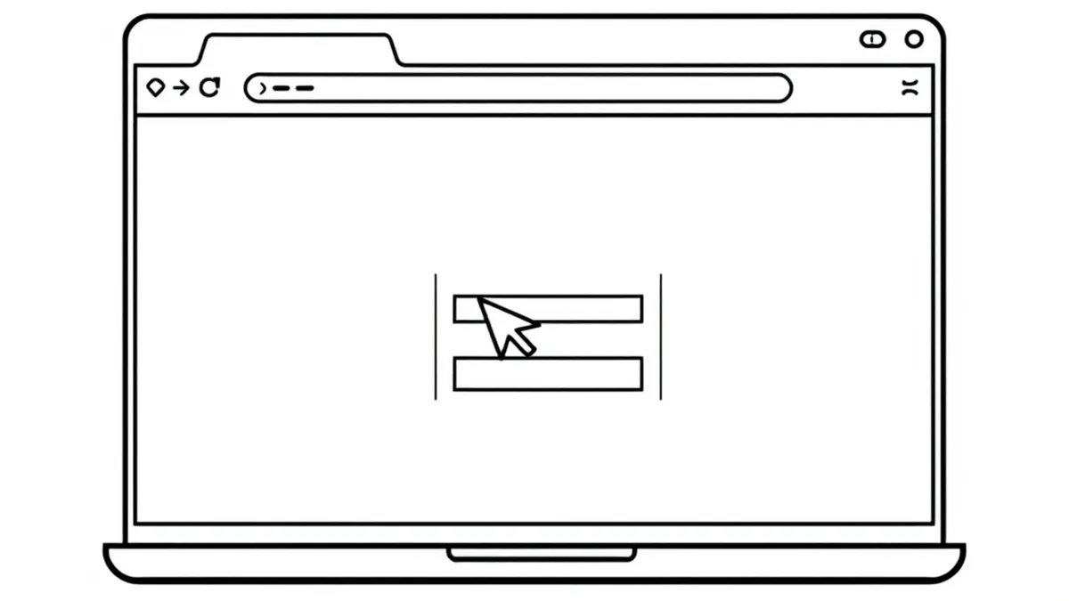Illustration: A web browser window displays a transparent, invisible overlay hovering above a generic login form.